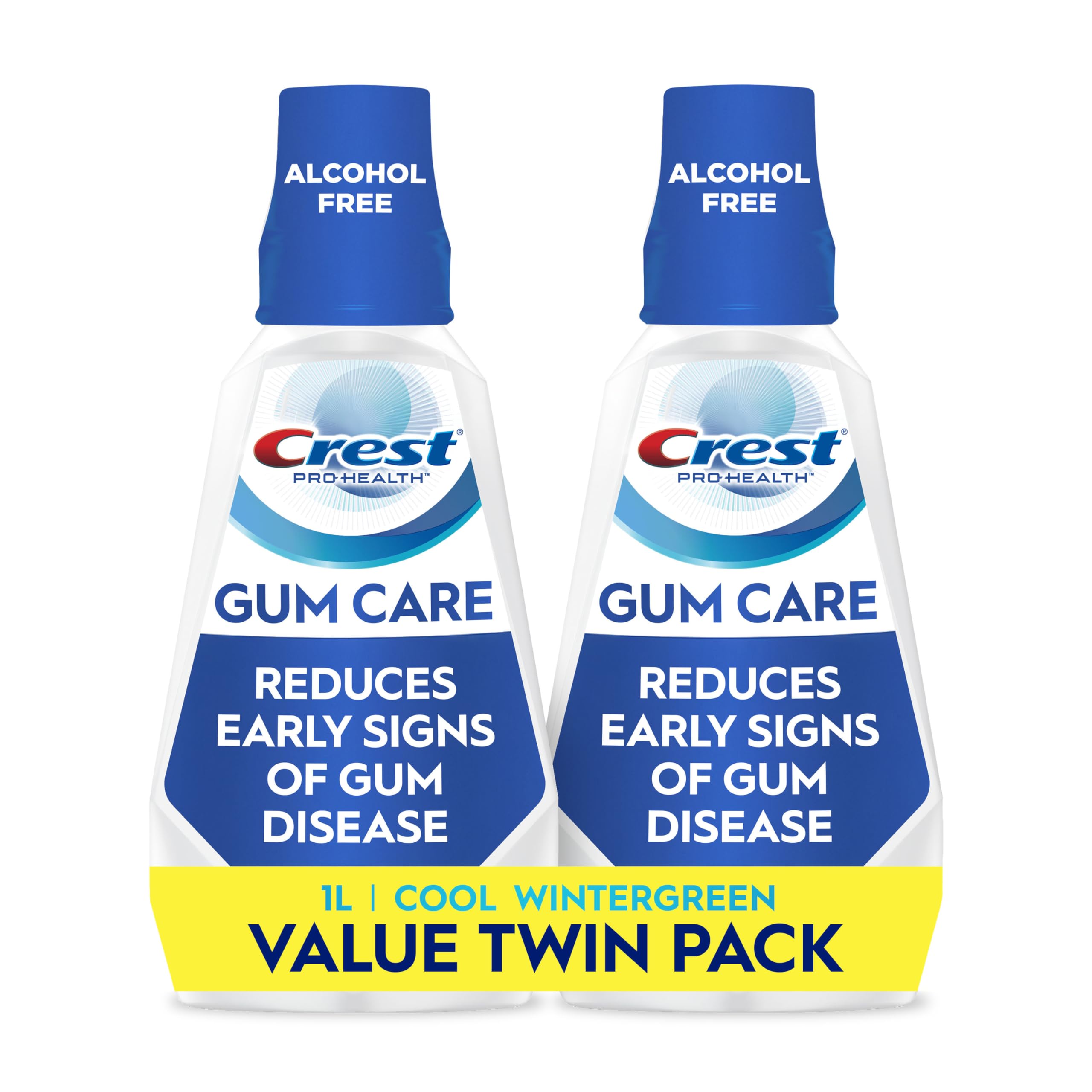 Sponsored Ad - Pro-Health Gum Care Mouthwash, Cool Wintergreen, CPC Antigingivitis/Antiplaque Oral Rinse 1L (33.8 fl oz), Pack of 2, Alcohol Free for Adults
