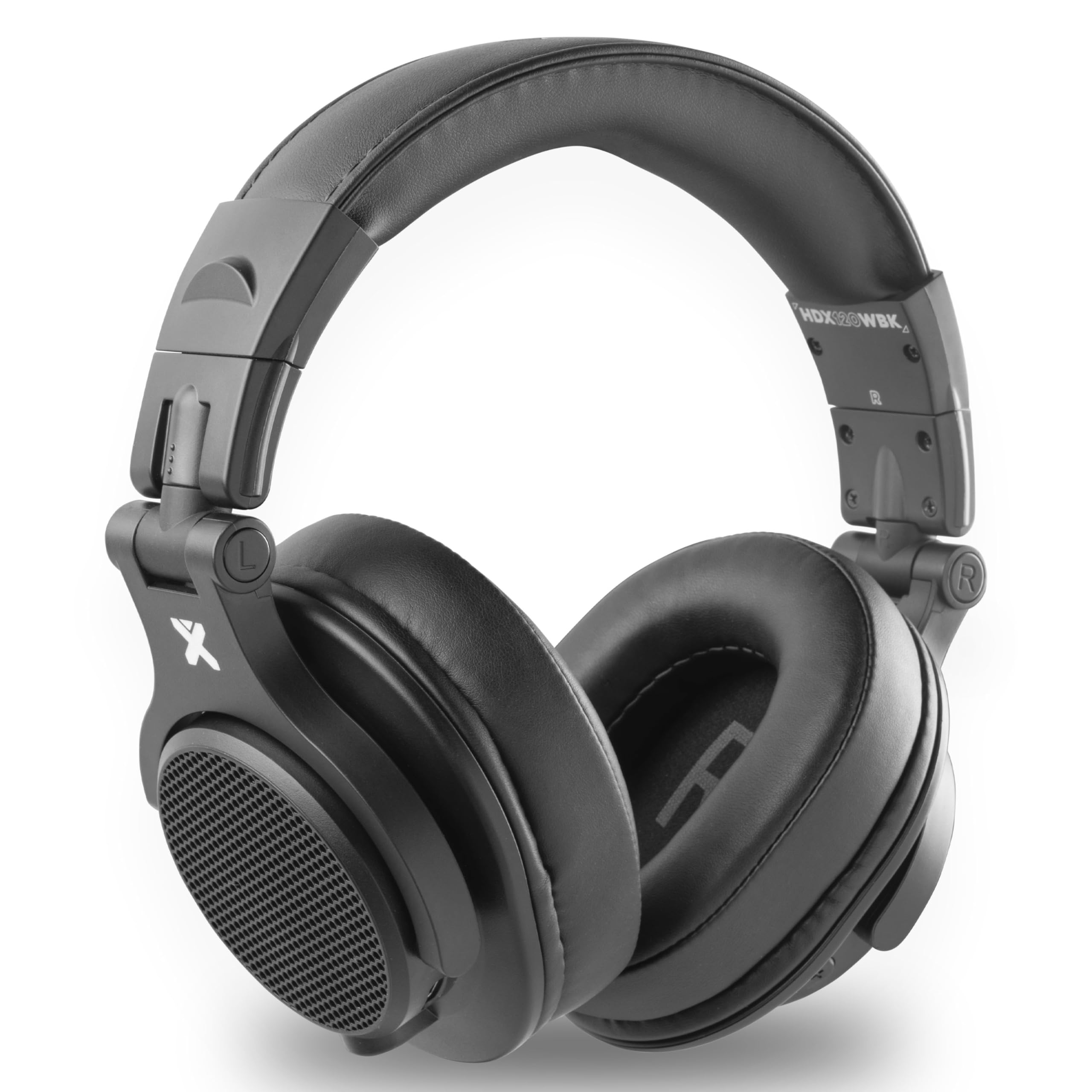 VONYX HDX120WBK Casque DJ BT Polyvalent Noir, Casque Audio sans Fil et Filaire pour Mix, Streaming Smartphone et Écoute Quotidienne avec Sac de Transport