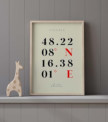 Miniatura 9 de Mapa de Viena, Austria, Coordenadas Multilíneas de Colores (12x16)