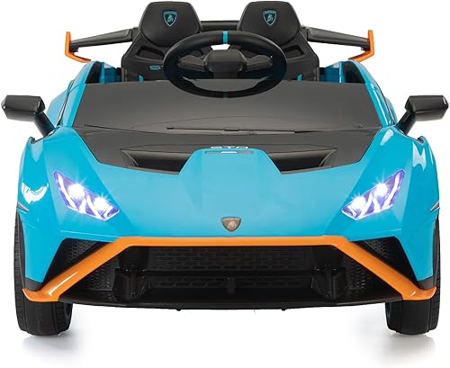 Miniatura 1 de Vehículo eléctrico Lamborghini STO de 12 V con función de deriva, con suspensión de resorte, control remoto de 2.4G, USB y MP3, regalo para niños,