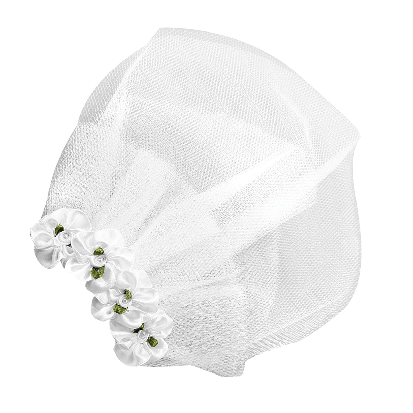 Cute Dog Wedding Dress Veil for Small Dogs - Bridal Headpiece with White Tulle for Small Breed Puppies (S)