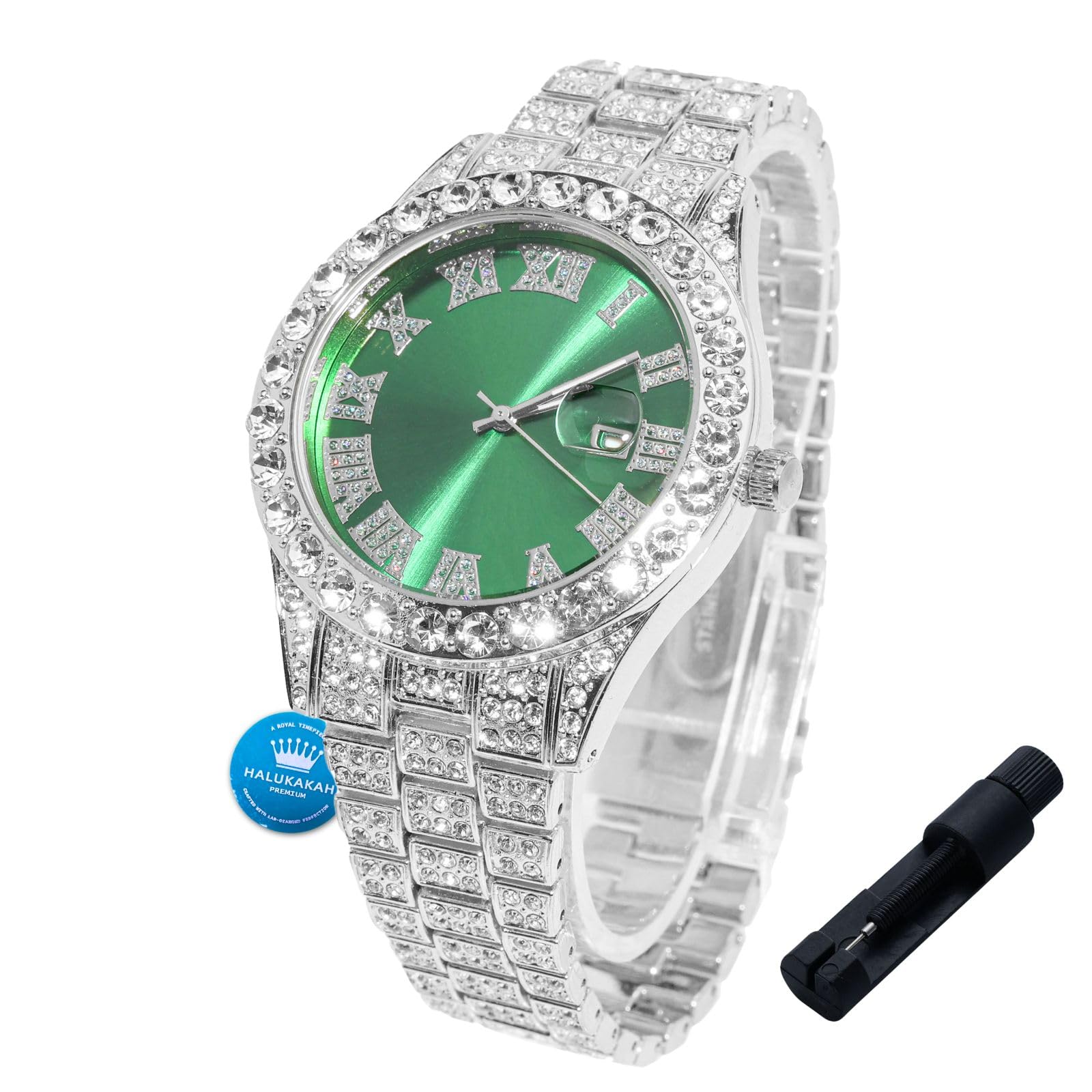 Halukakah Watch for Kids - 42MM Blue/Green/Red Dial - 8" Length