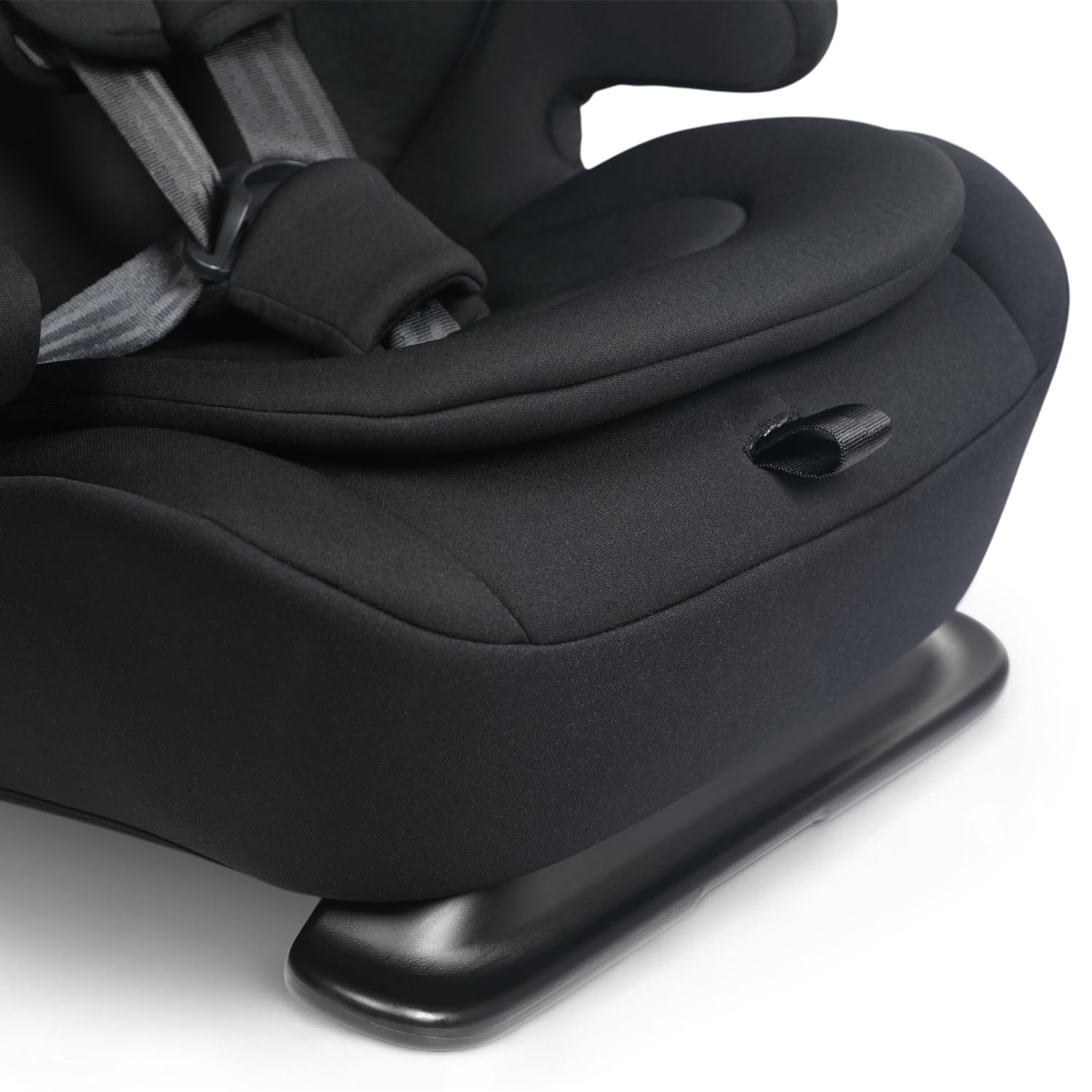 DERBY Siège Auto Rehausseur I-Size 76-150 cm, Longue Durée, Évolutif, Équivalent Groupe 1/2/3, 9-36 kg, 15 Mois-12 Ans, Ceinturé, Réglable en Hauteur, Harnais Escamotable, Inclinable – Shadow