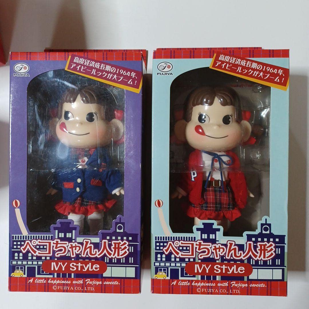 Amazon.co.jp: 不二家 ペコちゃん人形 アイビールック 箱入り 二個  