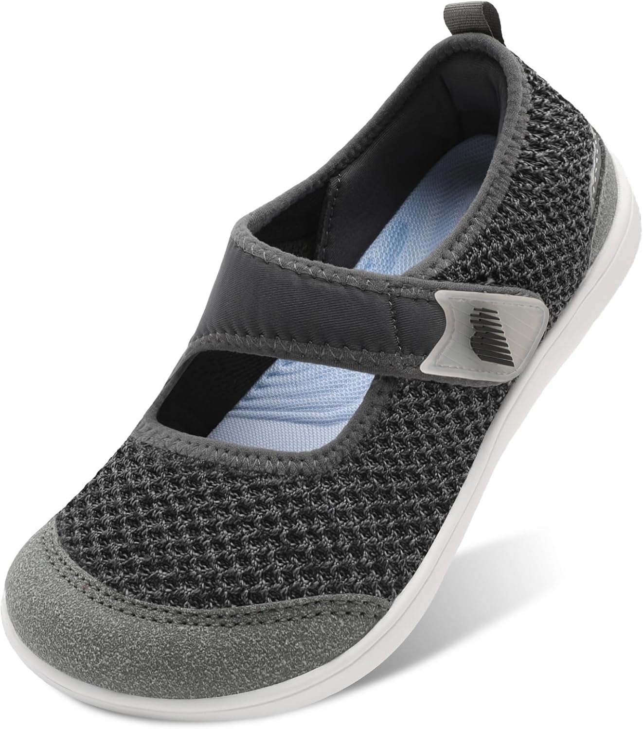 BARERUN Womens Barefoot Walking Shoes Adjustable Wide Diabetic Shoes Breathable Zero Drop Sneakers for Wide Width Arthritis Edema Feet Nursing Shoe Indoor Outdoor