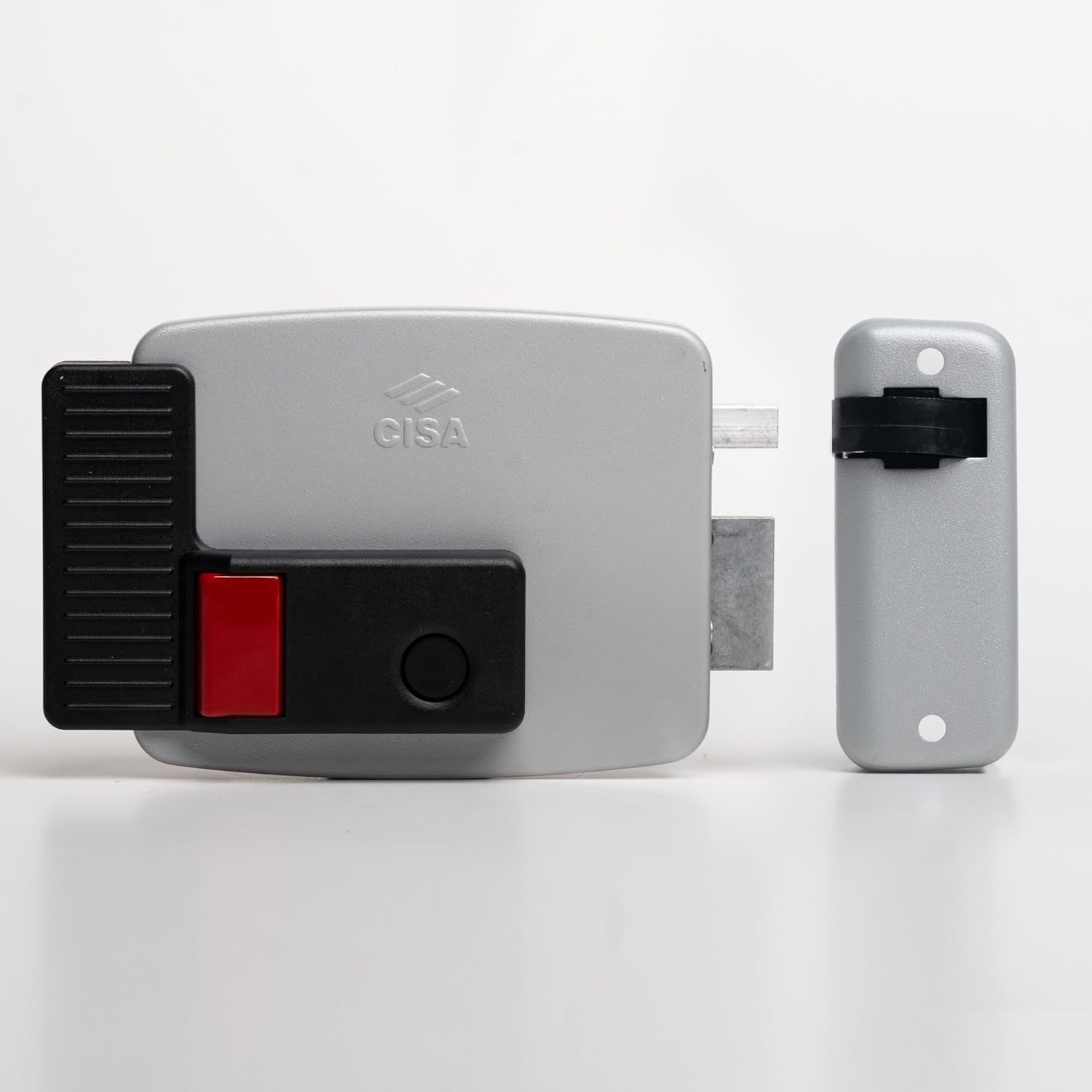 CISA - Electric Lock to Apply 111611701N7 - CISA Electrolock in Painted Steel with Internal Button - External Electric Gate Lock 70 Adjustable Entry - Right Hand