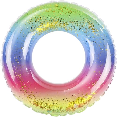 Inflatable Pool Floats for Kids and Adults - Fun and Bright Flotadores para - Swim Rings and Tubes for Floating - Great and Size for Pool Parties