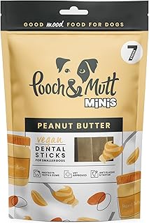 Pooch & Mutt - Small Training Dental Sticks for Dogs with Peanut Butter Flavour, 1 Pack of 7 Sticks product image