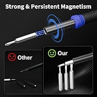 Vista 4 de STREBITO Small Precision Screwdriver Set 64-piece with Torx, Triwing, Pentalobe, Electronics Repair Tool Kit for Computer, PC, Laptop, Macbook