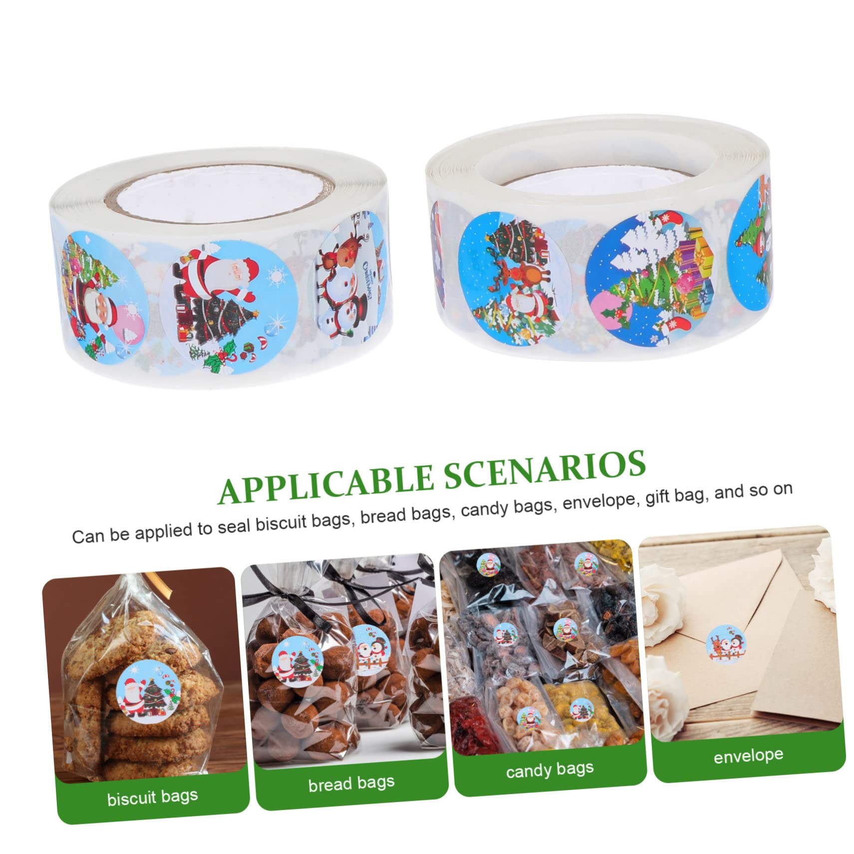 3 Set Etichette Adesive Natalizie Etichetta Di Tenuta Natalizia Decorazioni Mese Etichette Adesive Natale Etichette Natale Decorazione Dell'autoadesivo Di 6 * 3