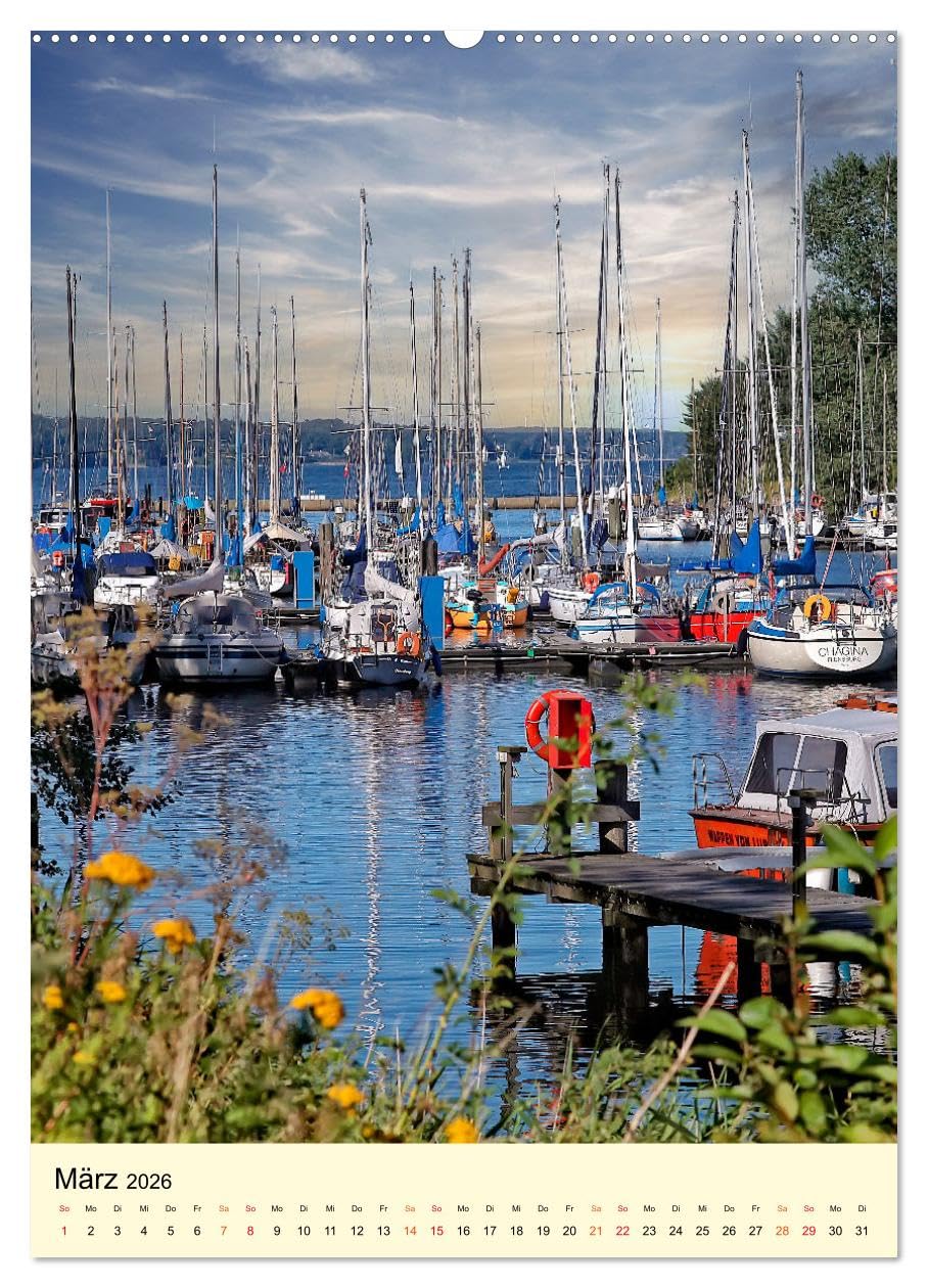 Flensburg - so bezaubernd (hochwertiger Premium Wandkalender 2026 DIN A2 hoch), Kunstdruck in Hochglanz: Flensburg, wunderschöne Hafenstadt an der Förde. (CALVENDO Orte)