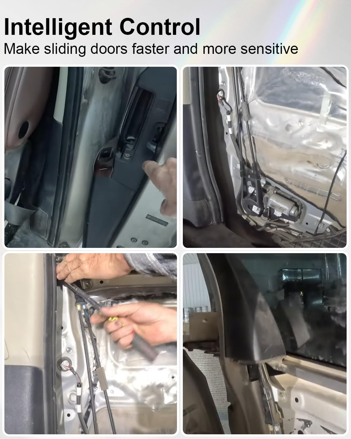 1 Pair Sliding Door Cable Set Fit for Toyota Sienna 2011-2020, Rear Left Driver and Right Passenger Power Side, Auto Power Door Spool Control Wire Repair Kit Replace 85016-08010 85016-08011