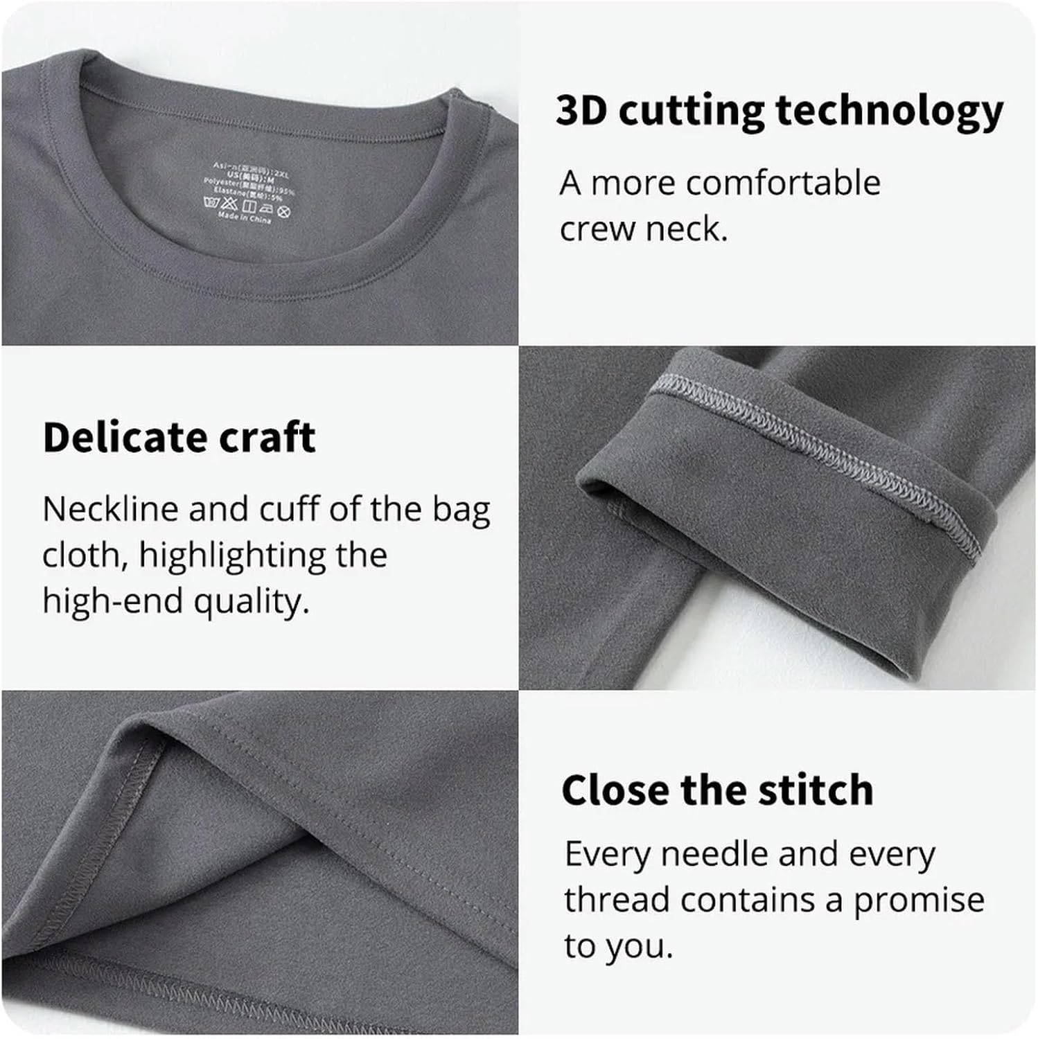 Men'S Fall/Winter Thermal Underwear Long-Sleeved Trousers Home Suit Youth Sports Elastic Waist Pants