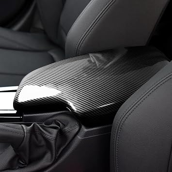 Car Armrest Cover Lid Storage Box Carbon Color ABS Trim fits for BMW F30 2012 2013 2014 2015 2016 2017 2018 2019 Accessories - for F30 ONLY