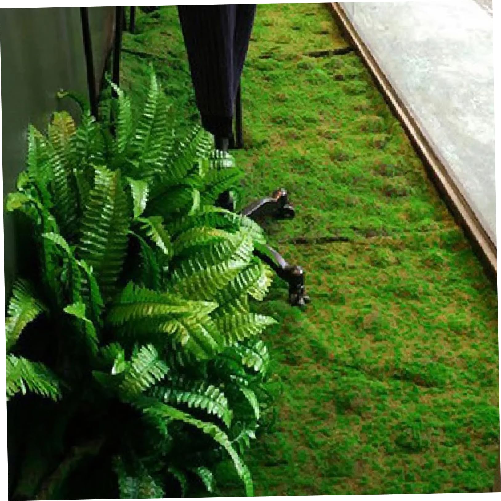 Tapis en Mousse Artificiel, Tapis de Mousse, Couverture en Faux Faux coupé, de Bricolage antidérapant pour Le Patio Jardin Maison / 39x39 Pouces