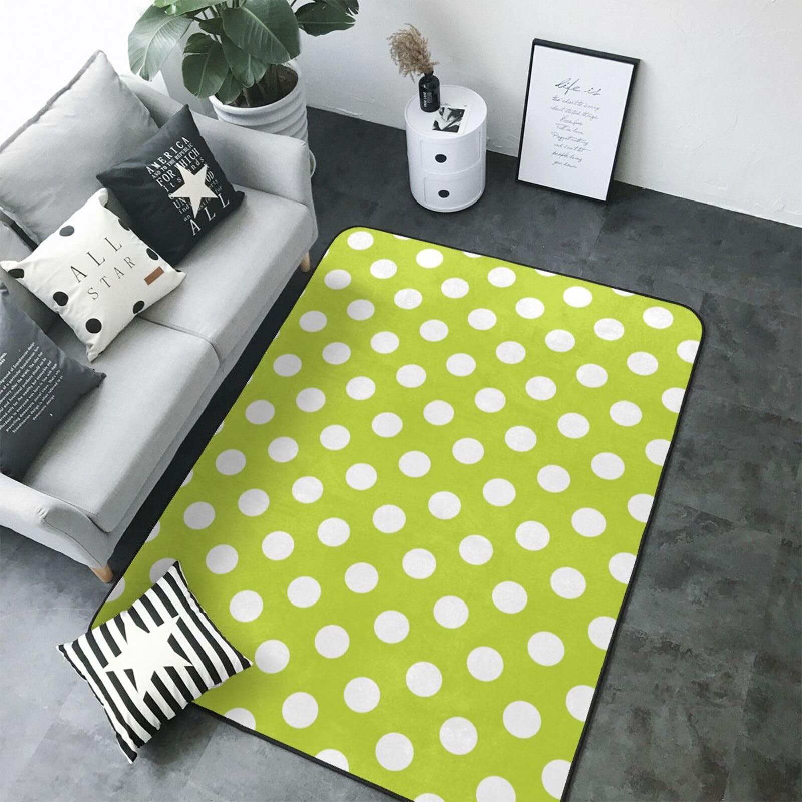 Tapis de chambre doux et lavable pour enfants et salon