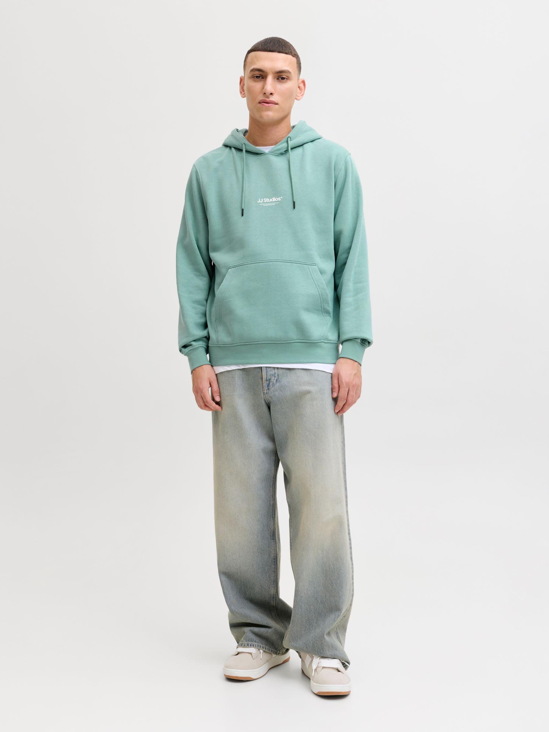 JACK & JONES JJESOHO Sweat Hood Noos Uomo Felpa con Cappuccio Marrone