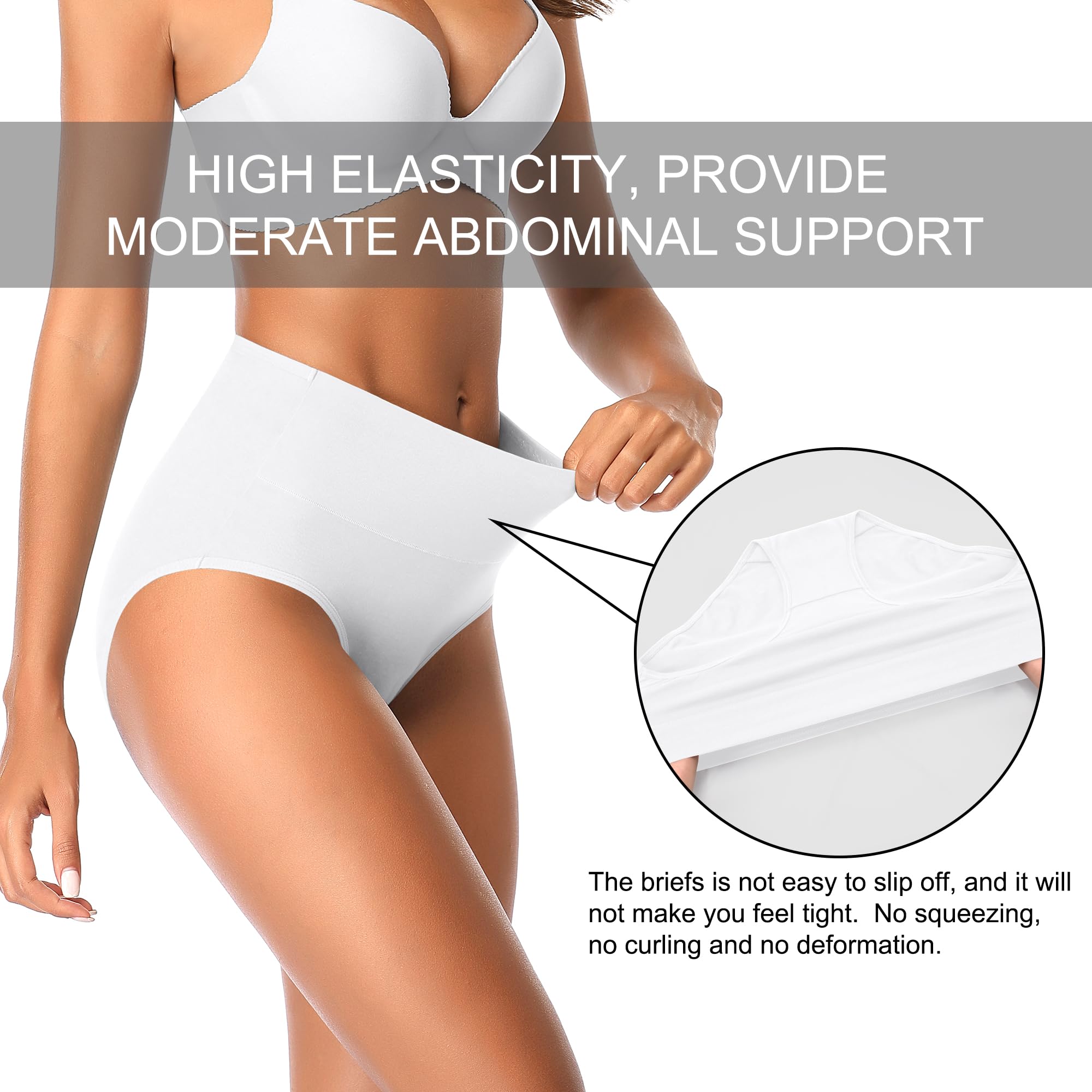 Biancheria intima post-partum a vita alta da donna biancheria intima in cotone morbido traspirante copertura completa mutandine elasticizzate multipack