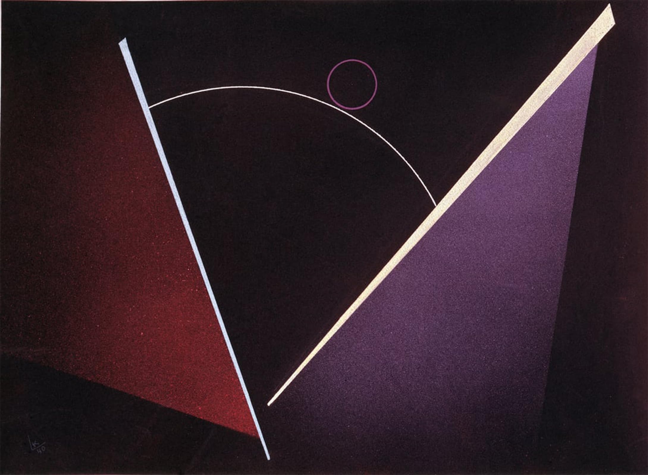 Image sur toile impression tableaux Kandinsky 60x90cm art abstrait chambre