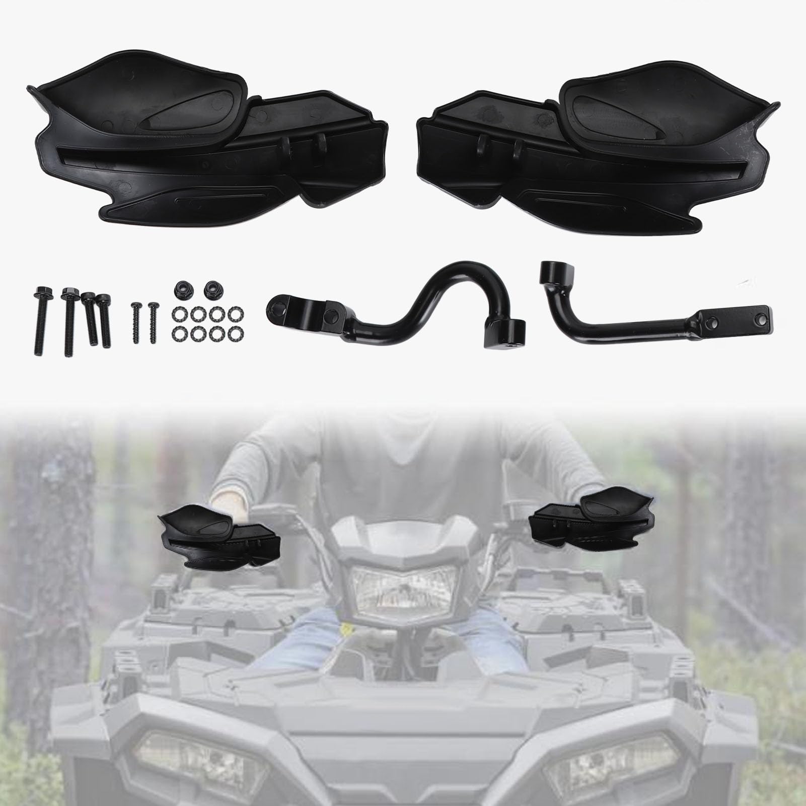 ATV-Handschützer, Handprotektoren für Dirtbikes, 2876846 2879380 2889341, Motorrad Handschutz für Sportsman Scrambler 400 450 570 850 XP 1000, Handschutzhalterung