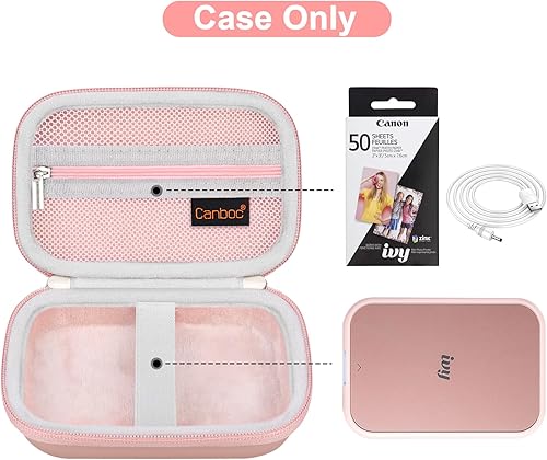 Miniatura 2 de Canboc Funda rígida para Canon Ivy 2 MiniCanon Ivy MiniCanon Ivy CLIQ2 CLIQ 2 Impresora de fotos móvil inalámbrica Bluetooth cámara impresora bolsa