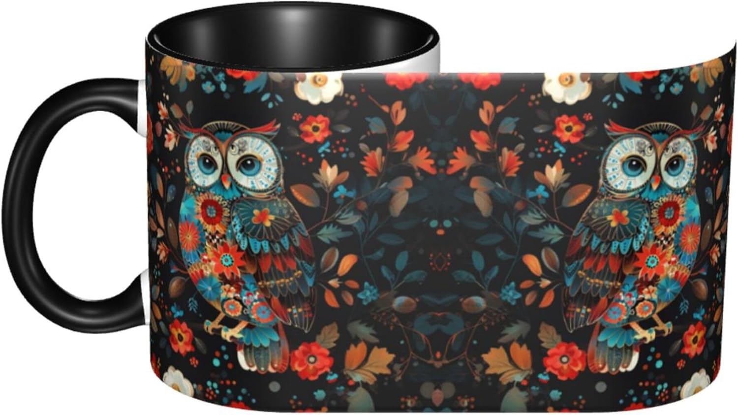 Owl Coffee Mug 11 Oz Funny Ceramic Tea Cup for Women Novelty Mugs with Handle for Office Home - Image 4