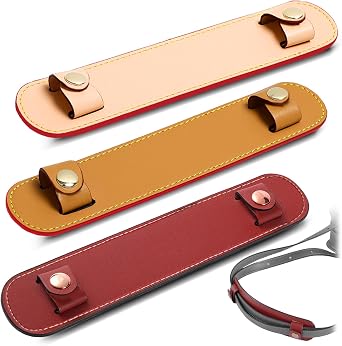 3Pcs Removable Leather Shoulder Strap Pad Replacement Pressure Relief Cover for Women Tote Bag Handbag Purse Backpack