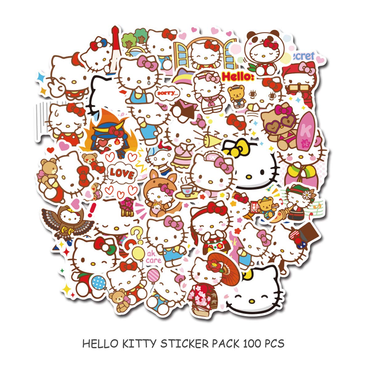 Buy Suitcase Stickers Hello Kitty Computer Stickers Cute Cartoon PVC