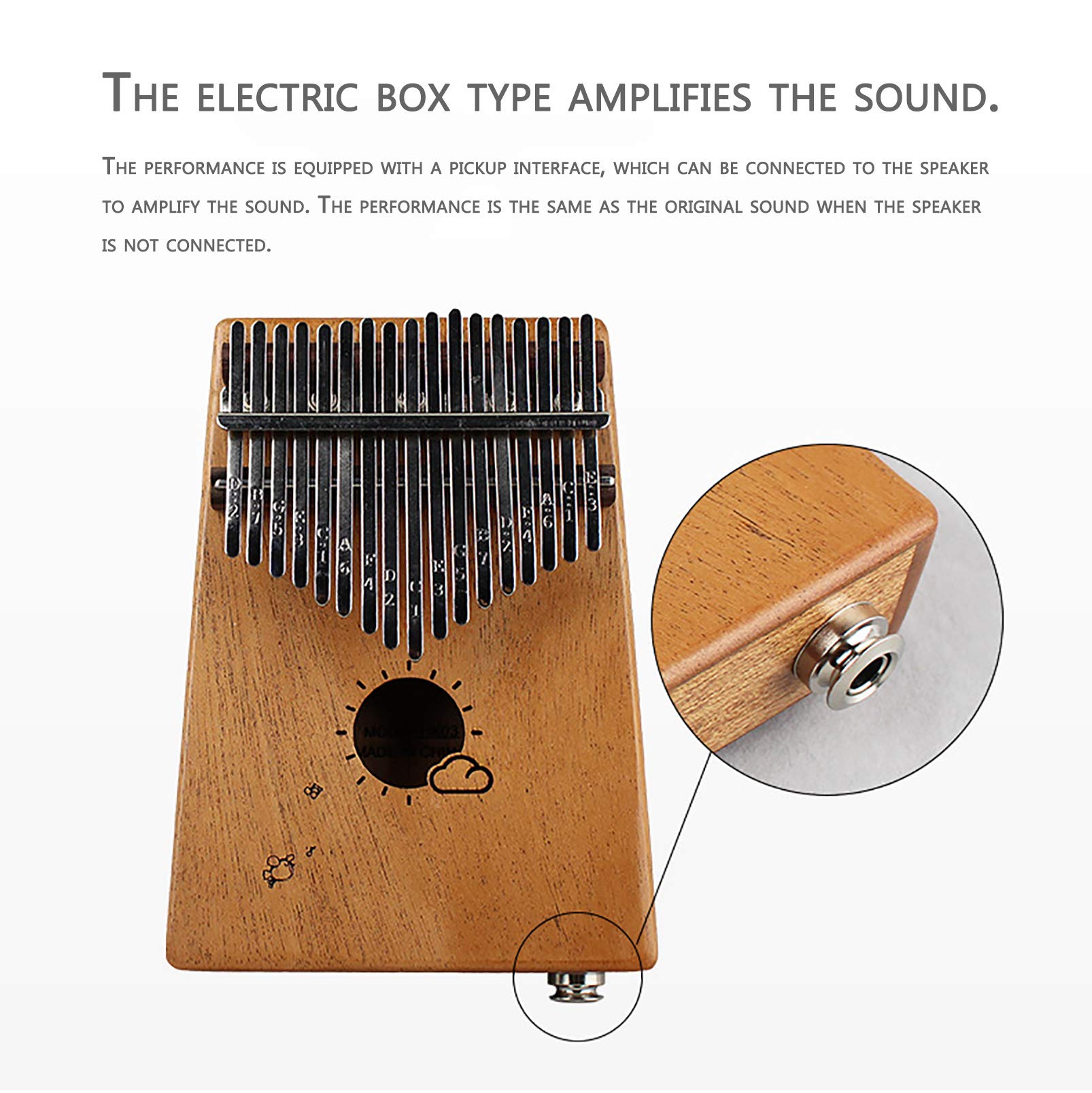 10||17||21 Keys Kalimba Daumen Klavier, Mbira Sanza Pocket Daumen Finger Piano,Home Entertainment, Straße, Party Performance Finger Marimba Instrument Für Musik Lieb 17 tone electric box