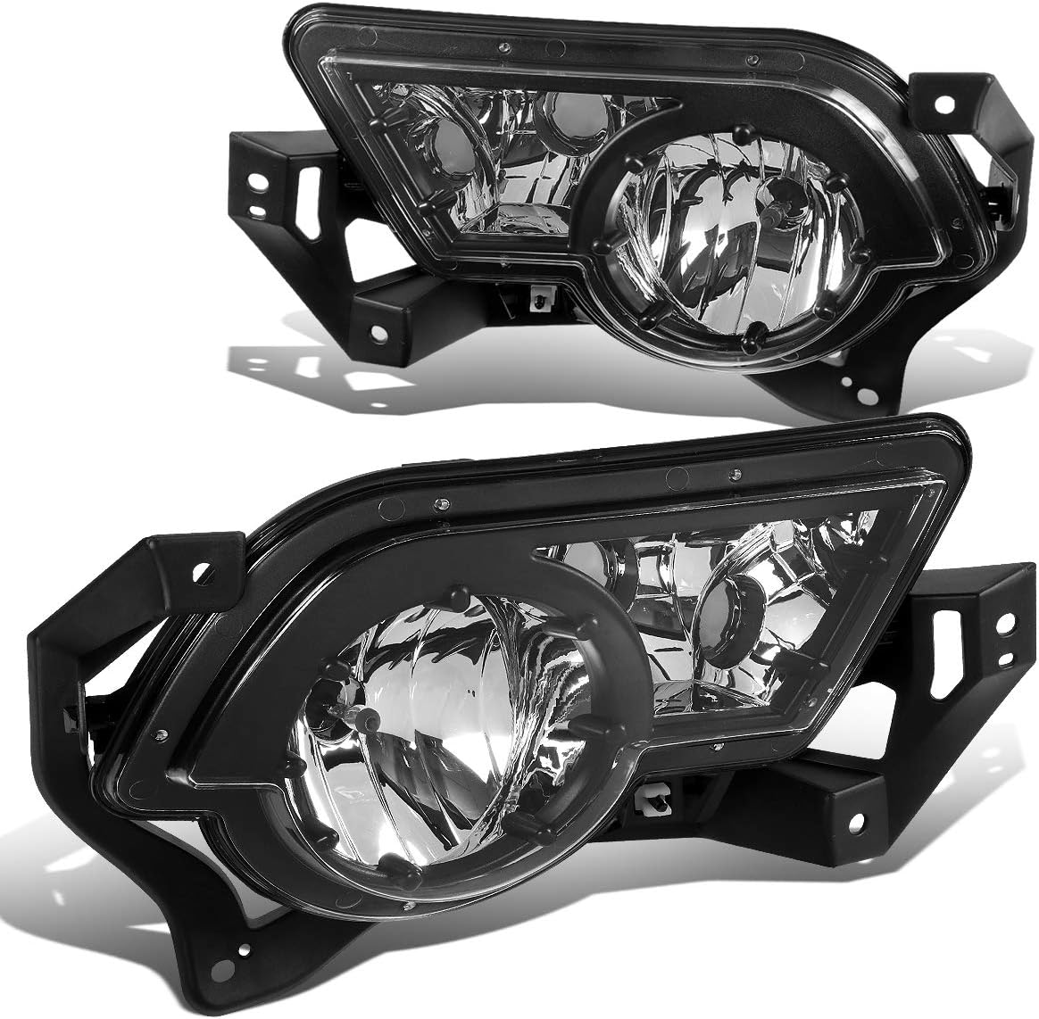 DNA MOTORING FL-ZTL-321-CH Fog Light Driver & Passenger Side Enhance visibility [Compatible with 2002-2006 Chevy Avalanche 1500 2500]