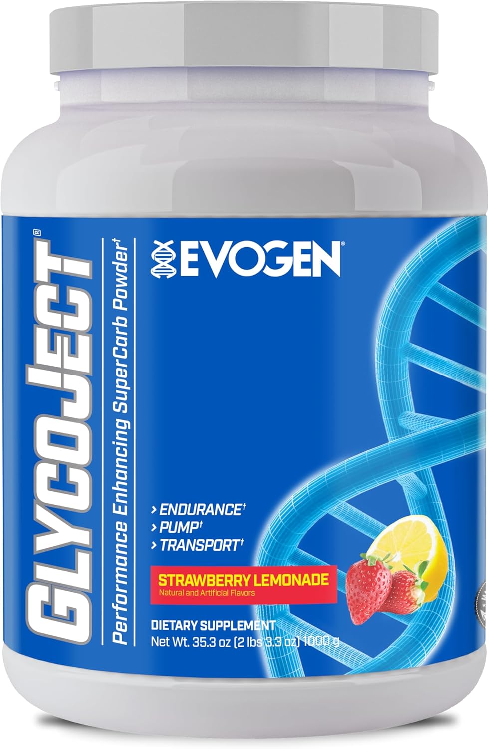 Evogen GlycoJect - Super Carb Powder | Rapid Absorption for PreWorkout | Carbohydrate Powder for Endurance | Post-Workout or Pre Workout Powder for Men & Women | Cherry | 37 Servings