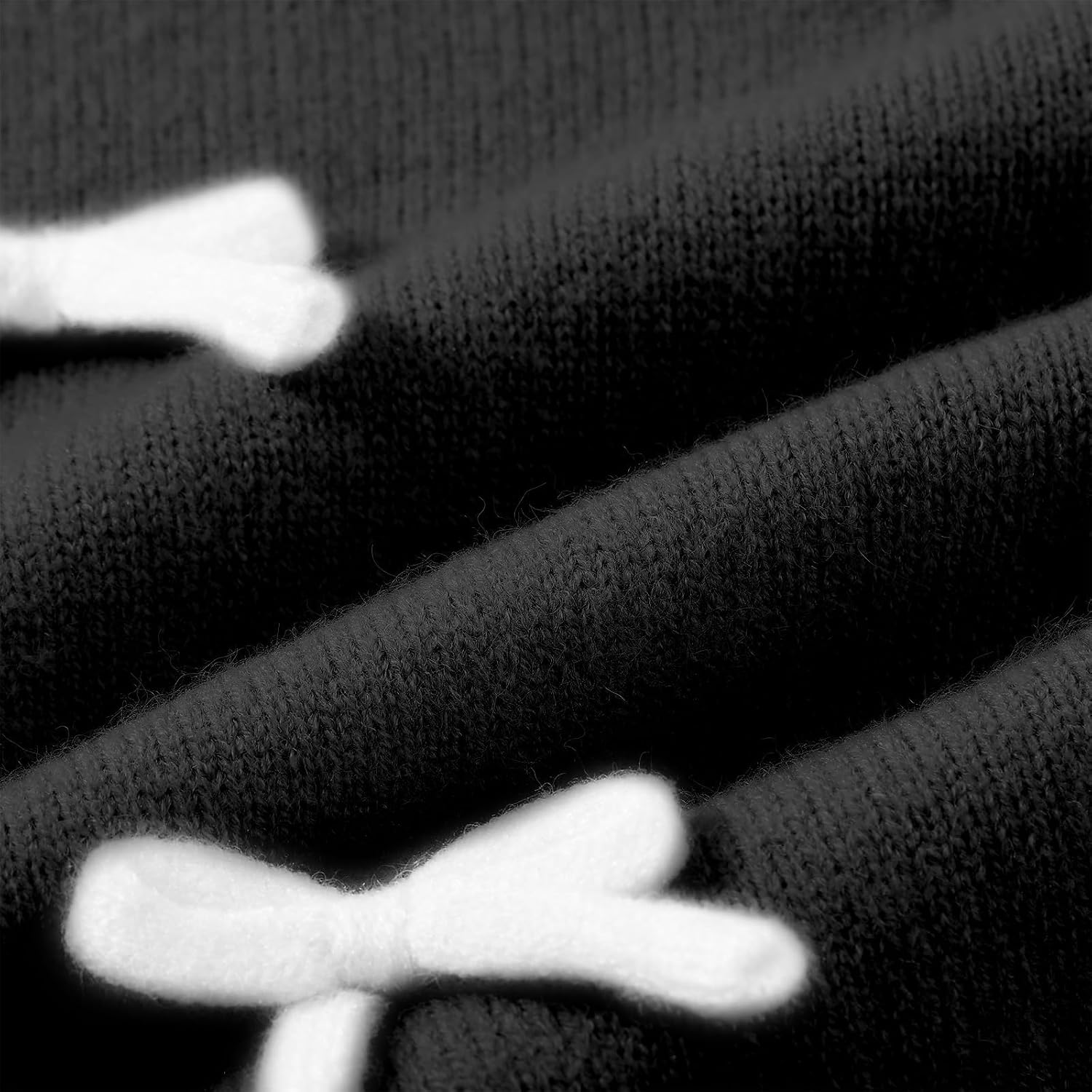 Girls 3D Bow Knit Cardigan Long Sleeve Crew Neck Button Down Soft Sweater Uniform Casual Outerwear for Toddler Kids for 5-12 Years Black 7-8 Years