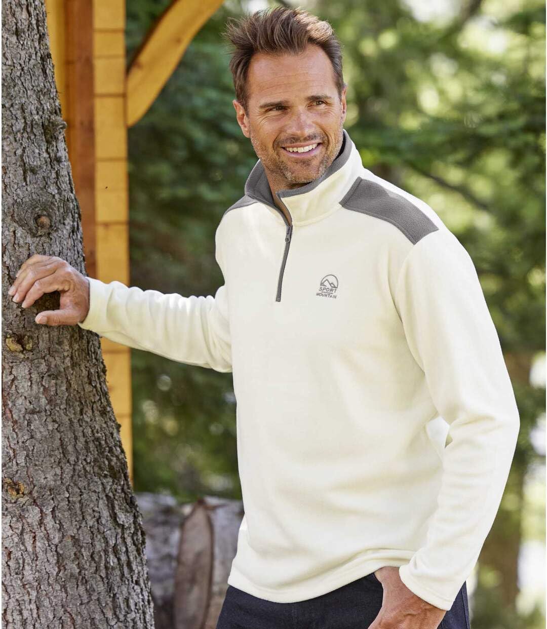 ATLAS FOR MEN - Set di 4 Maglioni in Pile da Uomo - Ultra Leggero e Caldo - Maglione a Collo Alto con Zip - Ideale per l'inverno/Viaggio - Maglioni in Pile da Uomo - Disponibile in Taglie Grandi