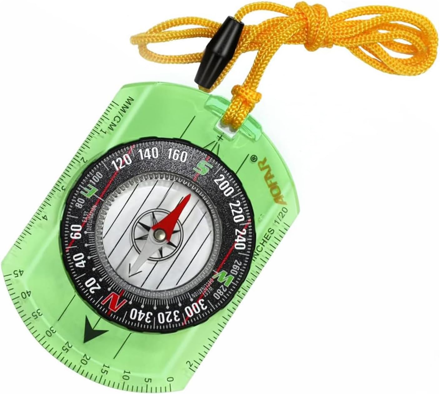 AOFAR Orienteering Compass AF-362 for Hiking and Navigation, Professional Field Compass for Map Reading and Survival, Lightweight