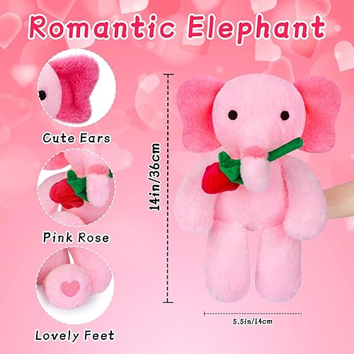 Miniatura 2 de JIZWPOOM Peluche para el día de San Valentín, oso de peluche de San Valentín, oso de peluche de rosas, regalo para el día de San Valentín para ella