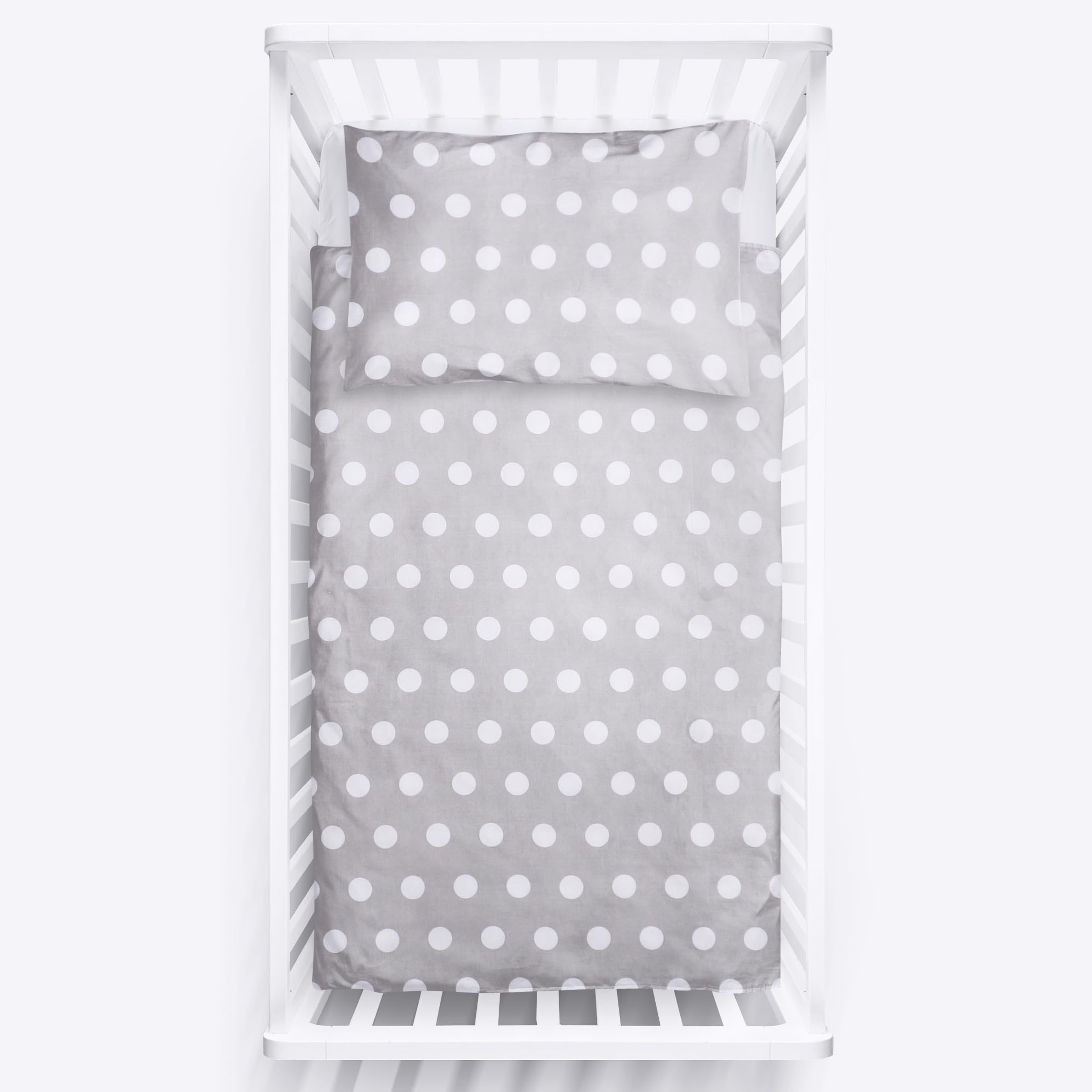 Baby Comfort Parure de Lit 2 Pièces Lit Bébé (Housse de Couette 135x100 cm et Taie d'oreiller 40x60 cm) - Motif 14