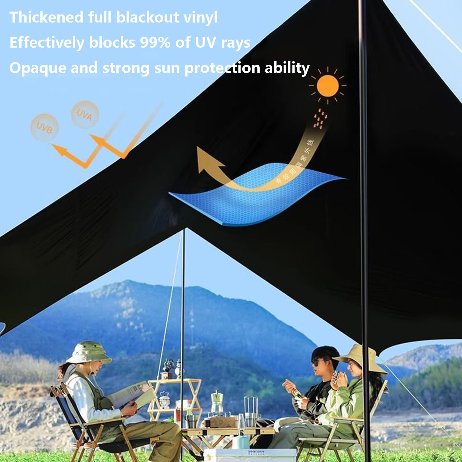 Rain Fly Waterproof Hammock Waterproof Tent Tarp Ultralight
