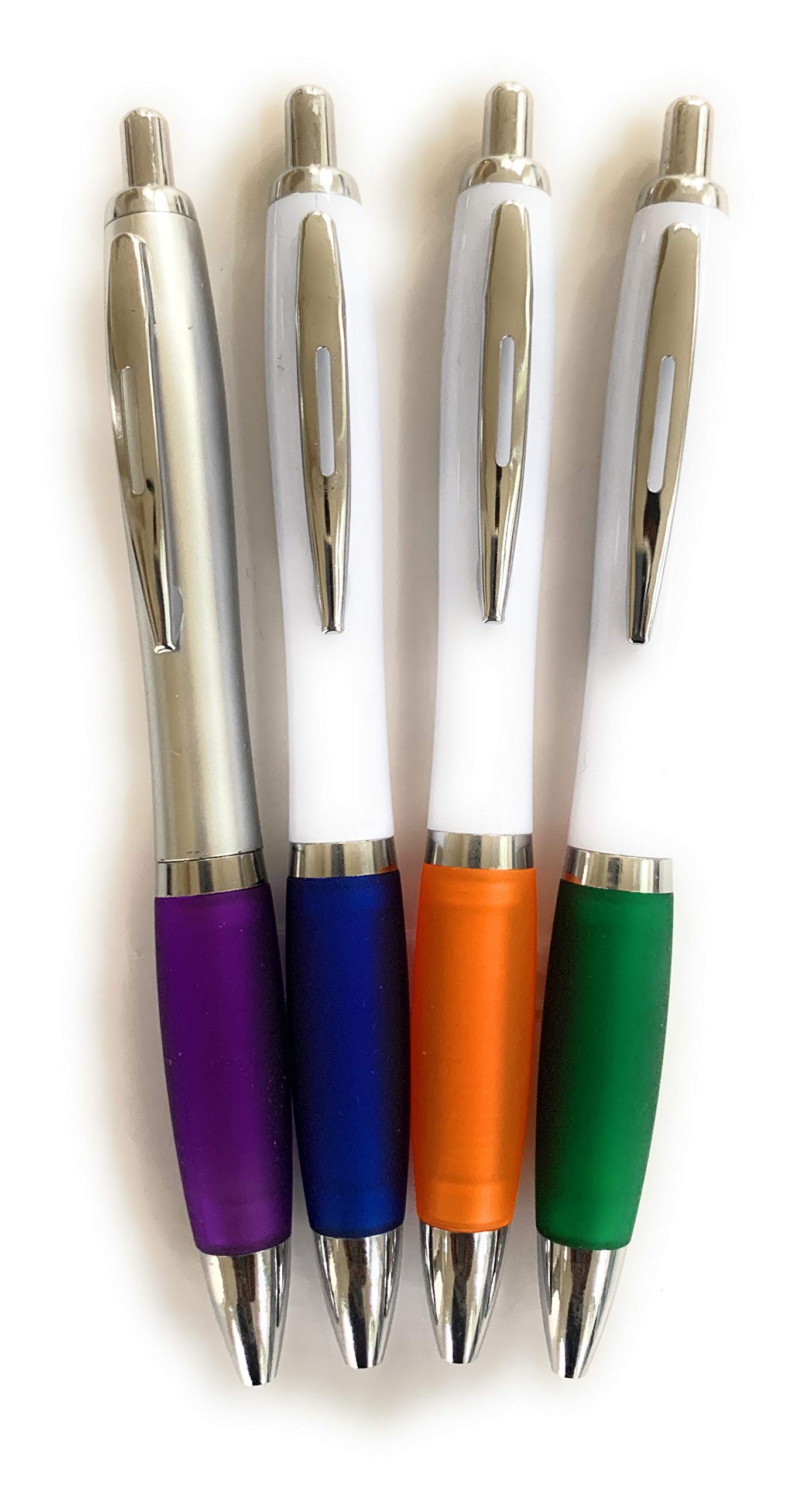 Lortek6 Pk Retractable Ballpoint Writing Pens – Medium Point, Black Ink for Note Taking, Journaling, Planners, School, Work, Home – Assorted Barrel Colors and Styles