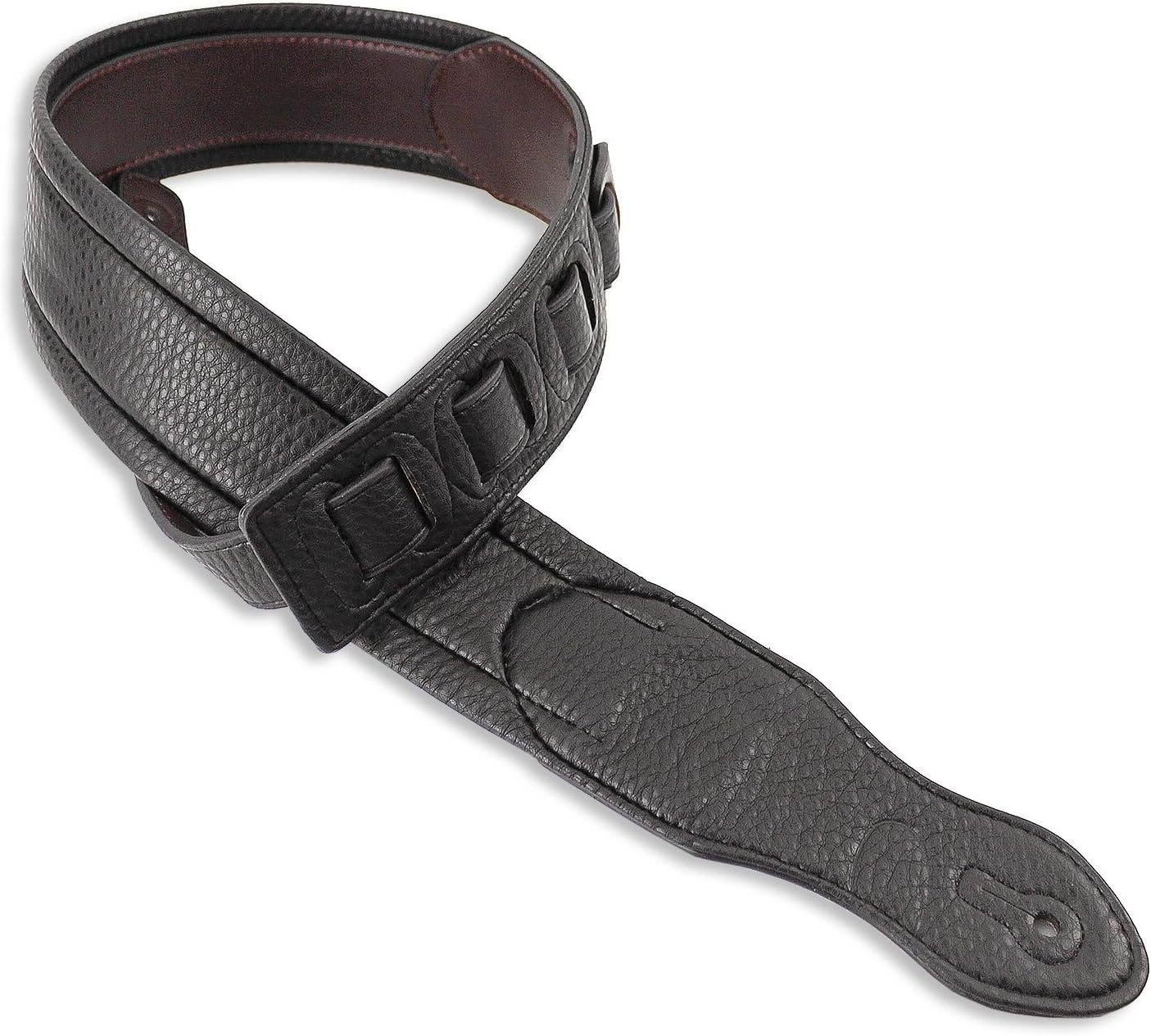 Walker & Williams G-43 Cognac Brown Guitar Strap with Padded Glove Leather Back