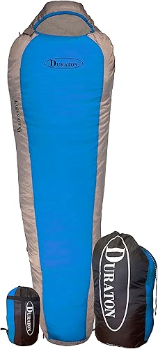 Saco de dormir para mamá de 20 grados, ligero con saco de compresión para acampar o mochilero, cálido tanto para adultos como para niños