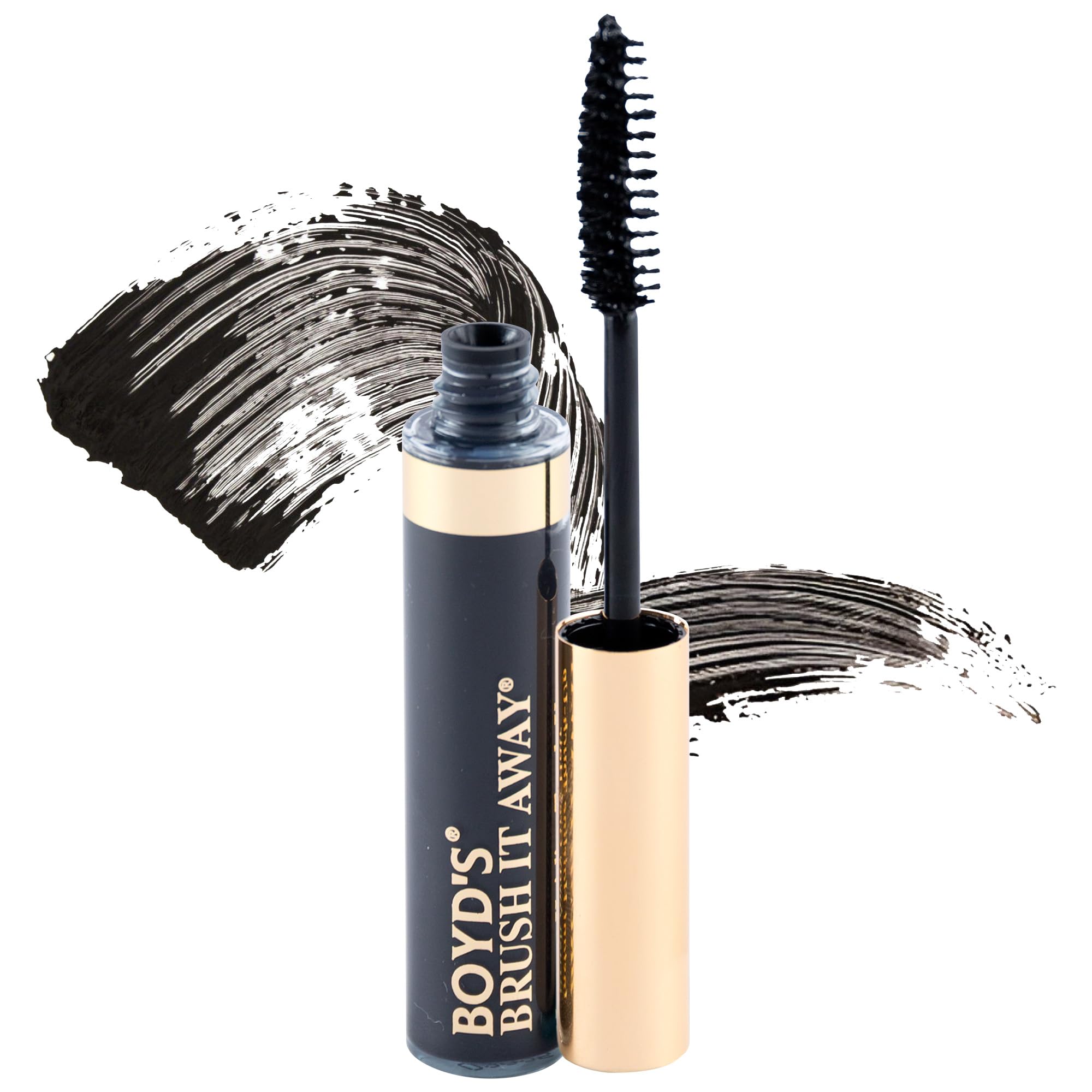 BOYD'S MADISON AVENUE Brush It Away Grey Hair Mascara and Root Touch Up (Black)