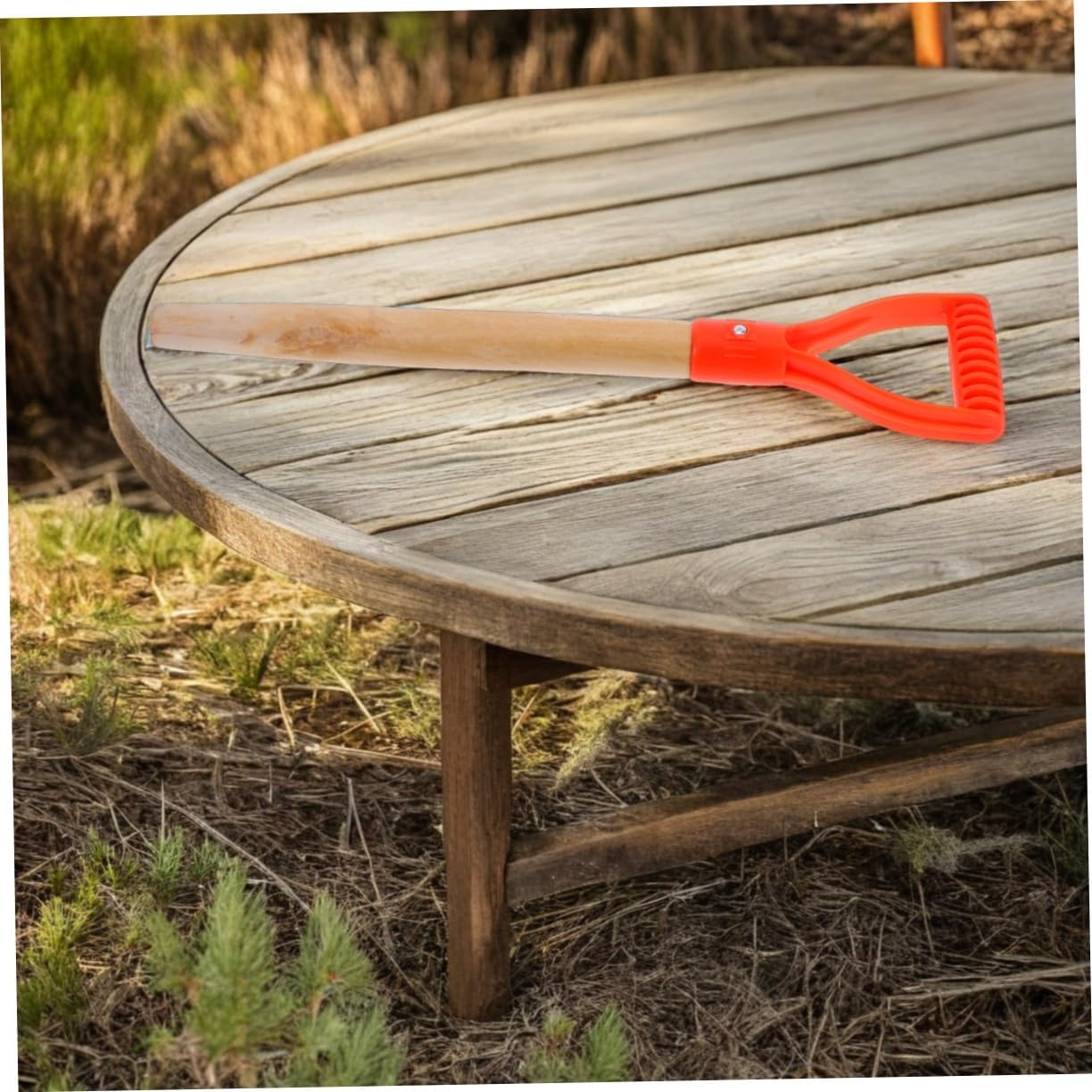 Kisangel Replacement Wood Handle for Garden Tools Ergonomic Replacement for Shovels and Rakes and Versatile Compatibility for Gardening Activities