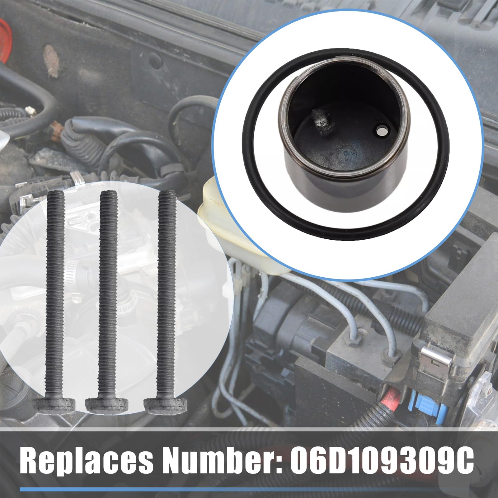 Kit de junta tórica de junta tórica para VW Audi TT para Skoda 2.0 TFSI FSI TTS 06D109309C WHT005184 N91089601
