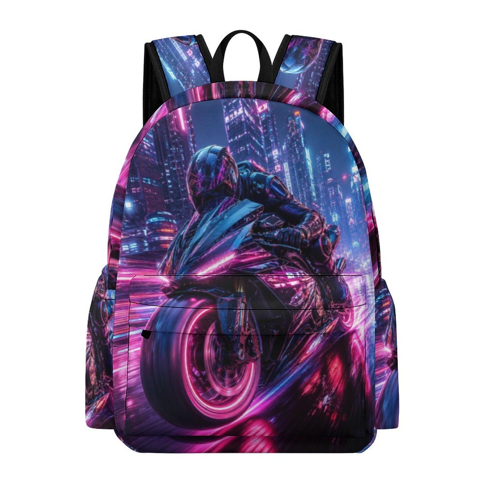 TPISLI Motorcycle School Bag Boys 8 Year Olds Motorbike Daypack Teens Year 7-9 Durable Cool 16.5 Inch Laptop Daypack Primary School Travel Daily Use Everyday Use