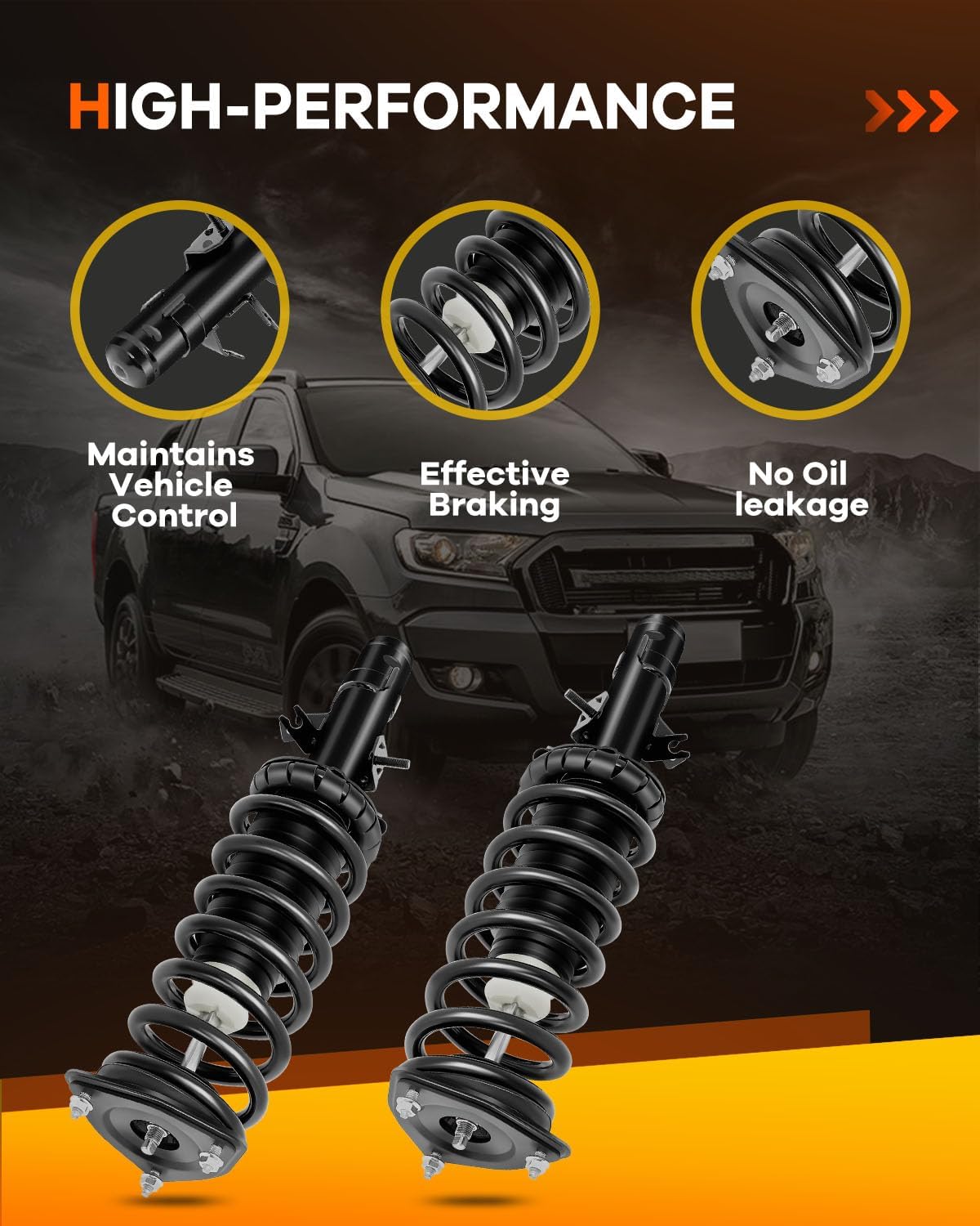 OCPTY Front Complete Strut Spring Assembly Shocks Struts Fits for Infiniti G35 2004-2006 Automotive Replacement Struts 171144 171143 - Set of 2