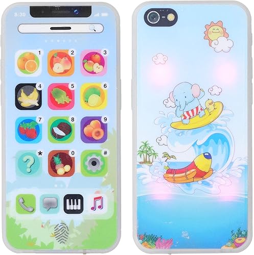 Miniatura 8 de Restokki Juguetes educativos de idioma ruso para niños, simulación de música, máquina de aprendizaje de idiomas, modelo de teléfono recargable,