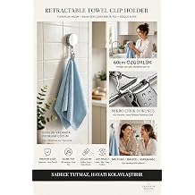 Transformacion 2li Geri  ekilebilir Havlu Ask s  Yap kanl  Mutfak Banyo Havlu Klipsi Duvar Ask l  Kancas  Delmesiz  inko Ala m Metal Pratik Havlu Tutucu 723454