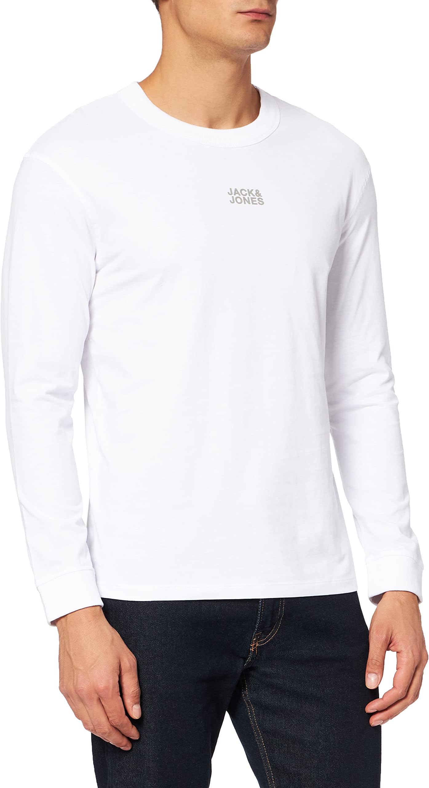 JACK & JONES mens Jcoclassic Tee Ls Crew Neck Noos T-Shirt