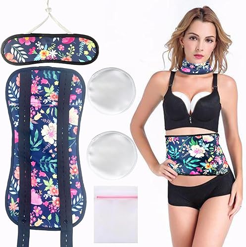 Paquete de aceite de ricino, 4 paquetes de aceite de ricino para desintoxicación hepática de senos tiroideos, kit de compresión de aceite de ricino