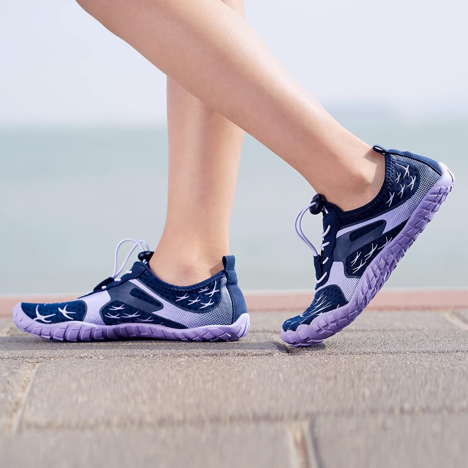 CIOR Kids Boys & Girls Water Shoes Sports Aqua Athletic Sneakers Lightweight Sport Fast Dry Shoes(Toddler/Little Kid/Big Kid) - Image 2